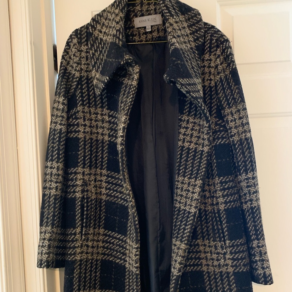 Anne Klein 3/4 length wool blend coat